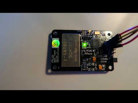 Gamma radiation measurement with Minized and GDK101 sensor module