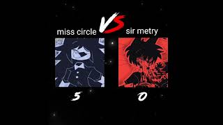 miss circle vs sir metry  🙄