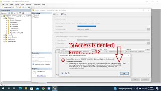 how to solve SQL database restore (Access is Denied) Error Just One Minute Solve