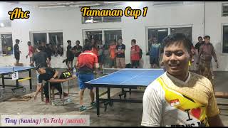 Tony (anugerah kencong) Vs Ferly (pamekasan). Tamanan Cup 1, Divisi 4, se Jatim-Bali.