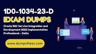Cost-free 1D0-1034-23-D Dumps PDF to Become Professional in Oracle