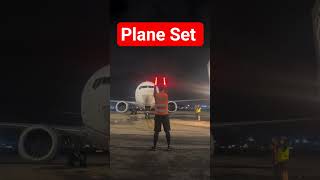 plane set in airport #aviation #planespotting #shorts