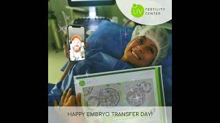 Karen V. Embryo transfer day! .- LIV Fertility Center