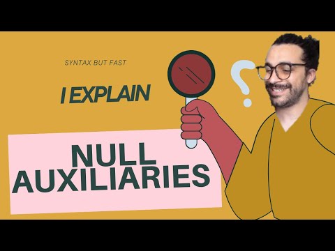 Syntax but Fast: Null Constituents - Null Auxiliaries