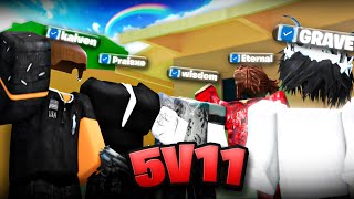 Raiding In Da Hood With CONTENT CREATORS.. (5v11) ☑️