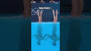 Did you know that four of the top five in artistic swimming duet at #Paris2024 were twins?!