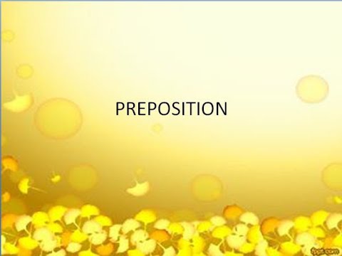 PREPOSITION - B  Inggris kelas 7 semester 2