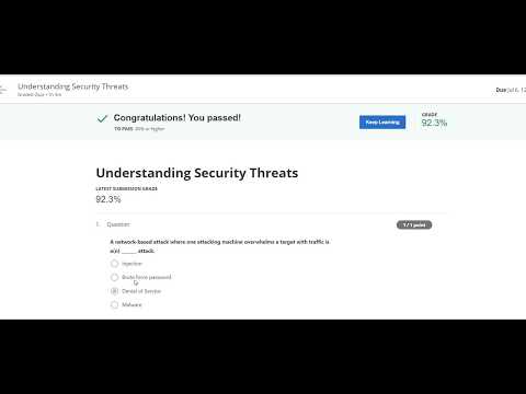(WEEK 1) GOOGLE IT SUPPORT|IT SECURITY: DEFENSE AGAINST THE DIGITAL DARK ARTS WEEK 1 SOLUTION 2020.