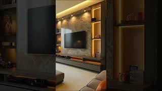 Elegant Living Room TV Wall Designs 2025 #interiordesign #tvwall