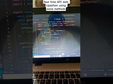 practice with API ❌ play with API ✅ #coding #react #axios #shorts #ytshorts #shortsfeed #viralvideo