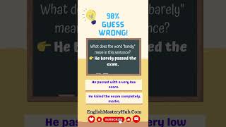 📚 90% of English Learners Guess This Word Wrong! #EnglishGrammarQuiz #TestYourEnglish