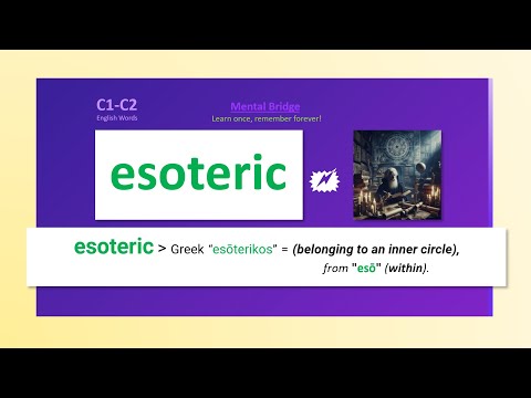 C1-C2 English Words- Esoteric
