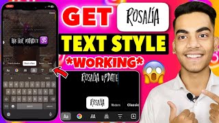 How To Get New Instagram Story Font Style | Fix Instagram Rosalia Story Font Style Update