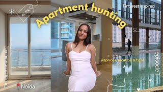 APARTMENT HUNTING in Noida! 🏠 EP1 : Touring 7 Indian Apartments w/prices + location | Gulguli Singh