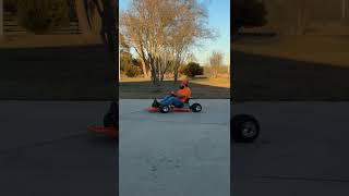 First go cart test drive #diykit #gocart #rickyandtheboss