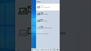 #shorts screen projection in windows laptop desktop PC's #windows Duplication screen