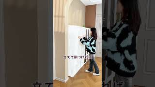 大容量なのに省スペース！折りたたみクローゼットで収納力アップ💗#mayibox  #ワードロープ  #クローゼット #衣類収納 #収納棚 #収納家具