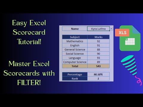 Create a Dynamic Excel Scorecard with FILTER Function | Easy Tutorial