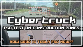 Tesla FSD on Cybertruck. Can It Handle Construction Zones? Real-World Test!