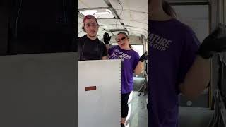 The roof is on FIRE! #diy#diyprojects#diyproject#skoolie#schoolbusconversion#vanlife#vanconversion