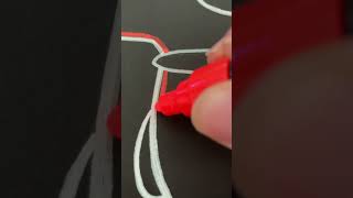 Drawing SNOOPY with GLOW EFFECT!#shorts #viral #foryou #trending #art #fyp #gloweffect #video #like