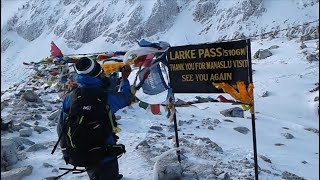 Manaslu trek. Larke pass 5,106m