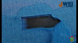 JWEI Digital Cutter handles dense faux fur fabric with precision. #JWEIDigitalCutter #subscribe