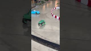 LOOK at my little man drifting his fcx24 smasher monster truck with the big boys! 🤩🤙🏻