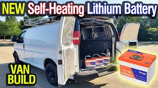 DIY Campervan Build Solar System Off-Grid | TEMGOT 12V 100Ah SELF HEATING Lithium Battery Review