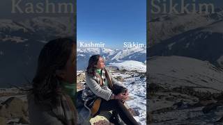 kashmir or Sikkim which one is better? #travel #travelvlog
