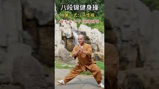 八段锦健身操第一式马步摇：每天五十下 强腰固肾 #八段锦 #居家锻炼 #养生操 #小动作大作用