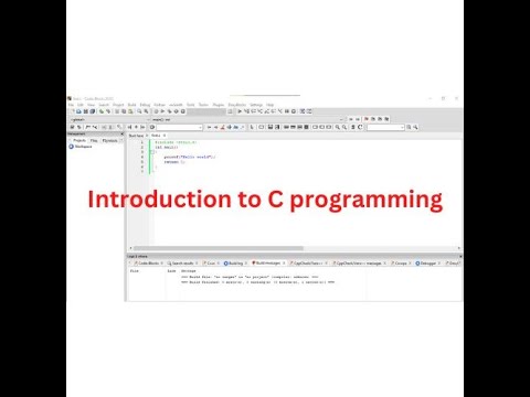 introduction to C programming || Lecture 1
