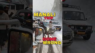 Tips to Drive Car In Snow | Car Slide in Manali  #snowfall #manali #shimla #ladakh