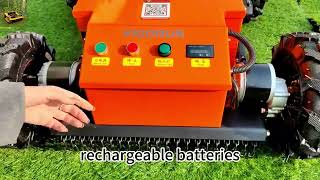 Cordless crawler weed mower China manufacturer factory distributor#chinamower #gardenmachine #bush
