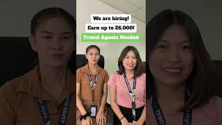 We are hiring! Earn up to 26,000! Travel Agents Needed! #hiringnow #callcenteragent #hiringnow