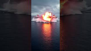 heavy collision between two cruise .#cruise #ship #ocean #collision #storm