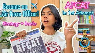 How I Cleared AFCAT Exam In 1st Attempt! ✈️  Booklist + Strategy 📚 NO Coaching ⭐ #afcat #cds #upsc