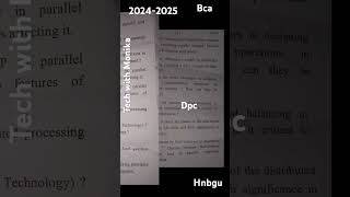 #exam #dpc #distributing #hnbgu #pyq #bca #bscit #previousyearquestions #youtubeshorts #viralvideo