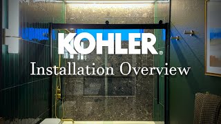 Kohler Levity Sliding Bath and Shower Door Installation for the K-702425-L-BL