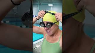 These smart swim goggles are SO COOL #triathlon #swimming