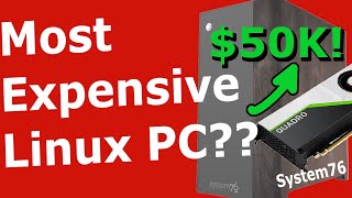 MOST Expensive! Linux PC Build you can Buy?? | System 76 w/ PopOS! | NEW THELIO Mira Mega QUAD GPU!!