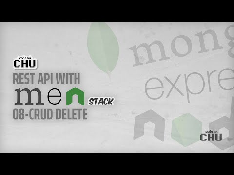 Rest API with MEN stack | 08 CRUD Delete
