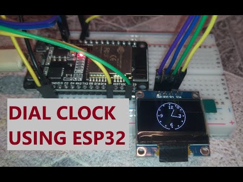 Dial Clock Using ESP32 and OLED Display | @RoboticbyNUTHAND