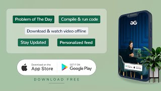 GfG Mobile App | Android & iOS | Download for Free