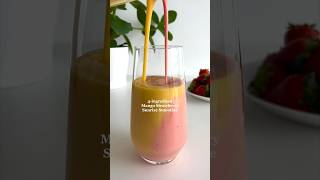 Healthy 4-ingredient Sunrise Smoothie🩷☀️ #healthyrecipes #smoothie #easyrecipes