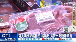 【每日必看】首批澳洲萊豬輸台 豬農怒:食安出問題誰負責 20250506