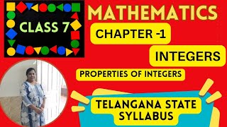 INTEGERS II CHAPTER 1 II PROPERTIES OF INTEGERS II TELANGANA STATE SYLLABUS @Studysharptuitions
