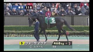 【パドック】 萩原 清厩舎のダノンキングリー 友道 康夫厩舎のアドマイヤマーズは2着 池江 泰寿厩舎のクラージュゲリエは3着 2019年2月10日（日曜） 1回東京6日 11R 第53回 共同通信杯
