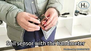 Soil sensor with the handmeter