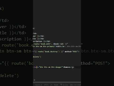 Tutorial Delete Data (CRUD Laravel) #laravel #programmer  #shorts #crudlaravel #coding #freelancer